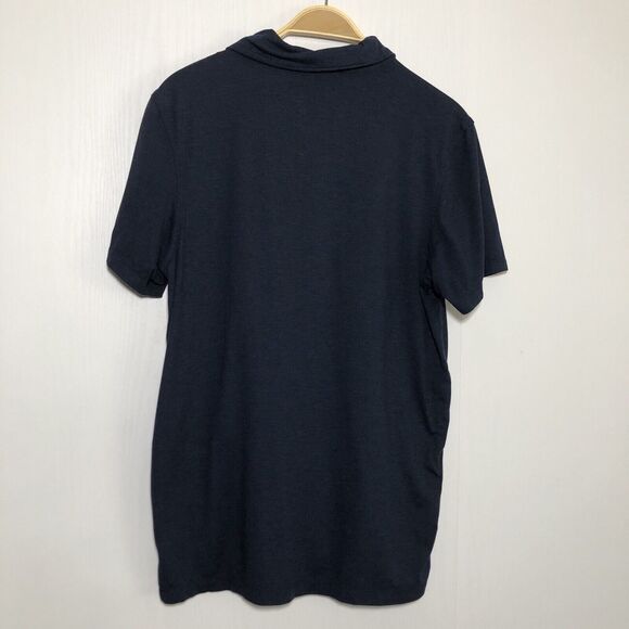 J. Crew Polo Shirt Mens Medium Blue Performance Golf Stretch Soft Preppy - Picture 5 of 9